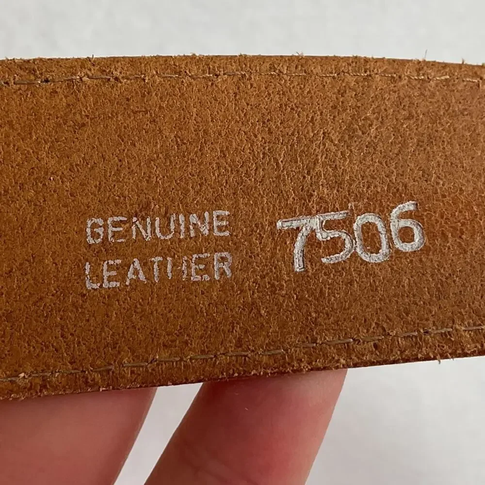 Accessories by Pearl Womens Leather Belt 7506 Made in USA Large